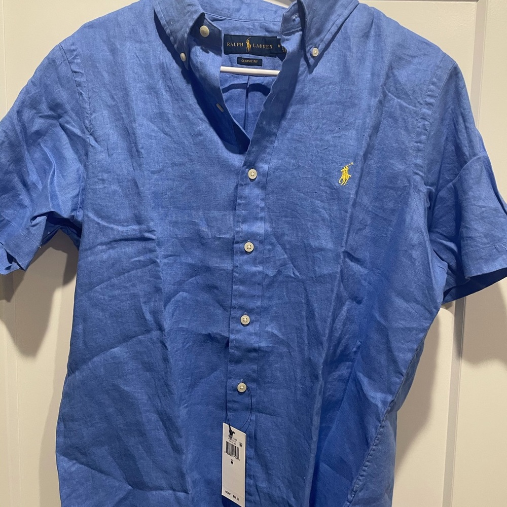 Men’s linen polo